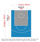 Easi-Court FIBA Pro Plus Blue-Grey (10.16m x 7.42m)