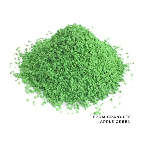 EPDM Rubber Granules PrimoFlex 25%1-4mm - APPLE GREEN BC103J - 25kg bag