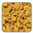 EPDM Rubber Granules PrimoFlex 25%1-4mm - AMBER YELLOW ST108 - 25kg bag