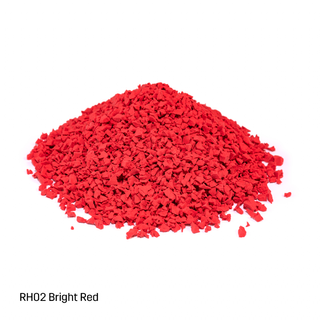 EPDM-TPV Inplay Rubber Granules - 1-4mm - Bright Red - 25kg