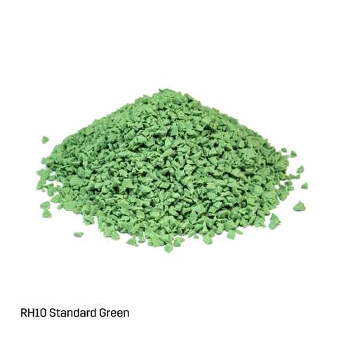 EPDM-TPV Inplay Rubber Granules - 1-4mm - Standard Green - 25kg