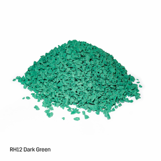 EPDM-TPV Inplay Rubber Granules - 1-4mm - Dark Green - 25kg