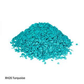 EPDM-TPV Inplay Rubber Granules - 1-4mm - Turquoise - 25kg