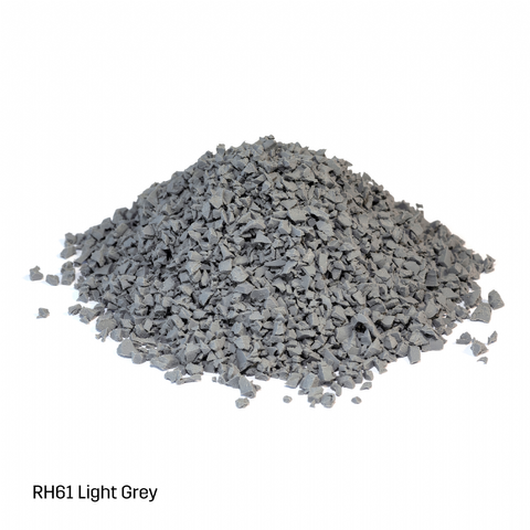 Rosehill TPV Inplay Rubber Granules - 1-4mm - Light Grey - 25kg