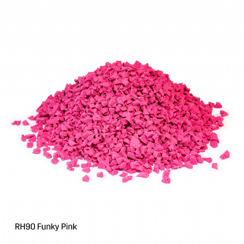 EPDM-TPV Inplay Rubber Granules - 1-4mm - Pink - 25kg