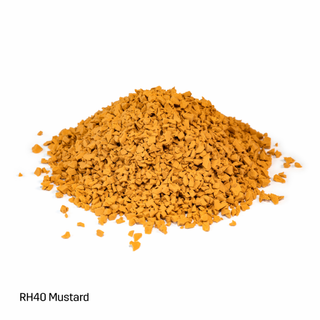 EPDM-TPV Inplay Rubber Granules - 1-4mm - Mustard Yellow - 25kg