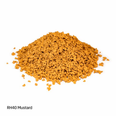 EPDM-TPV Inplay Rubber Granules - 1-4mm - Mustard Yellow - 25kg