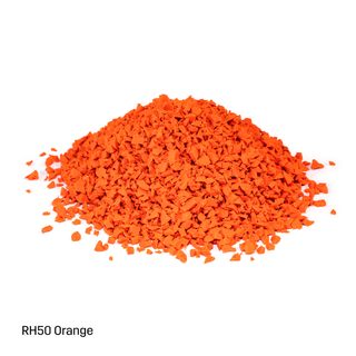 EPDM-TPV Inplay Rubber Granules - 1-4mm - Orange - 25kg