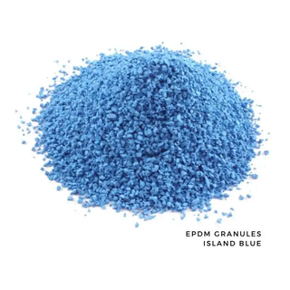 EPDM Rubber Granules PrimoFlex 25%1-4mm - ISLAND BLUE BC104 - 25kg bag