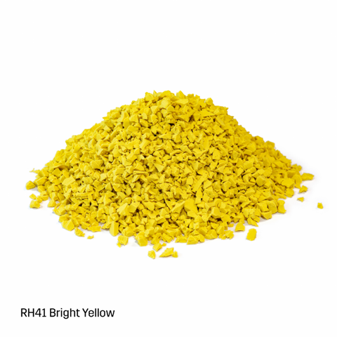 EPDM-TPV Inplay Rubber Granules - 1-4mm - Bright Yellow - 25kg