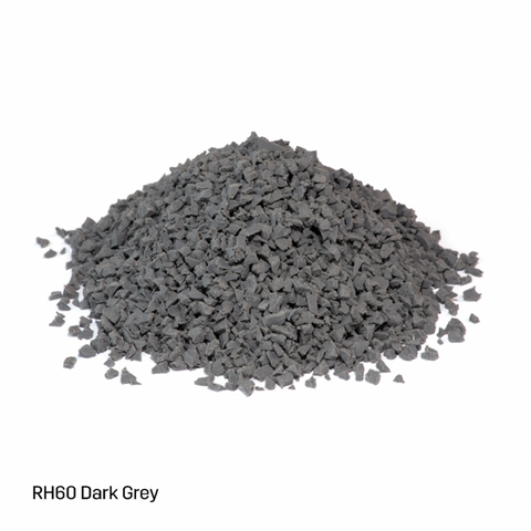 EPDM-TPV Inplay Rubber Granules - 1-4mm - Dark Grey - 25kg