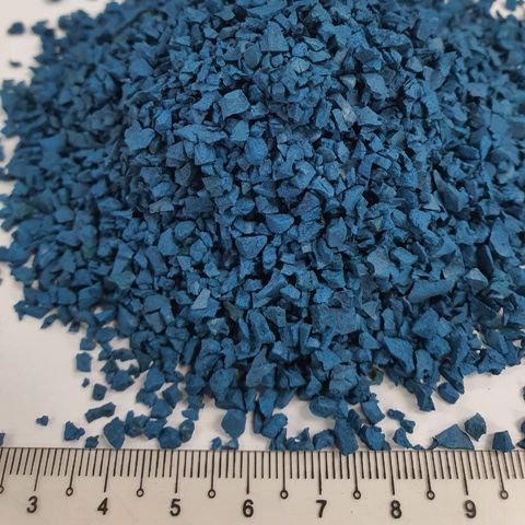 SBR Precoat Coloured Recycled Rubber Granules - Blue - 20kg Bag