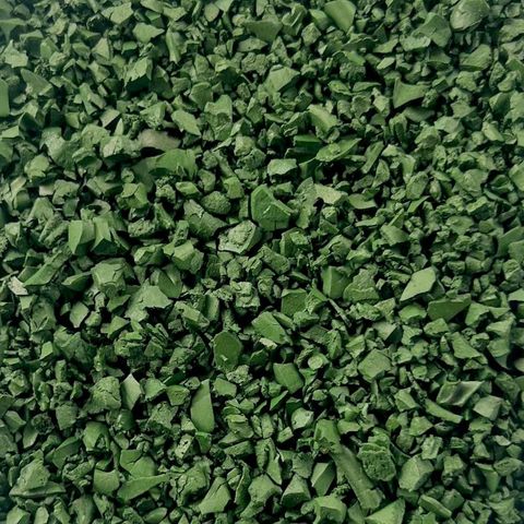 SBR Precoat Coloured Recycled Rubber Granules - Green - 20kg Bag