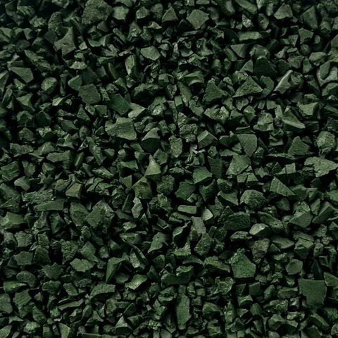 SBR Precoat Coloured Recycled Rubber Granules - Dark Green - 20kg Bag