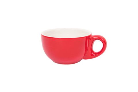 220ML CAPPUCCINO BOWL CUP ITALIAN SET OF 6 RED