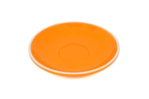 280ML CAPPUCCINO LARGE SAUCER ITALIAN SET OF 6 ORANGE