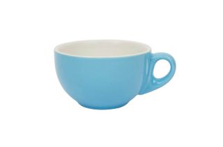 280ML CAPPUCCINO LARGE BOWL CUP ITALIAN SET OF 6 SKY BLUE