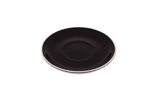 220ML CAPPUCCINO SAUCER ITALIAN SET OF 6 BLACK