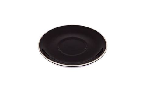 220ML CAPPUCCINO SAUCER ITALIAN SET OF 6 BLACK