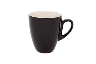 330ML TULIP MUG ITALIAN SET OF 6 BLACK