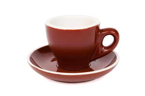 90ML ESPRESSO CUP ITALIAN SET OF 6 BROWN