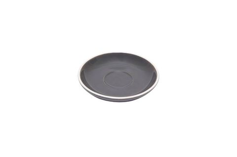 90ML ESPRESSO SAUCER ITALIAN SET OF 6 DARK GREY