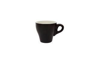 180ML CAPPUCCINO TULIP CUP ITALIAN SET OF 6 MATT BLACK