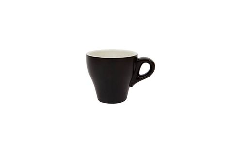 180ML CAPPUCCINO TULIP CUP ITALIAN SET OF 6 MATT BLACK