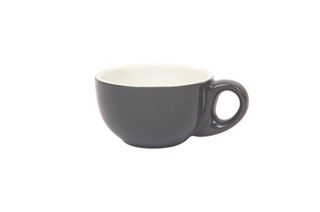 220ML CAPPUCCINO BOWL CUP ITALIAN SET OF 6 DARK GREY