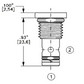 CVFB-04-N-0-020   CHECK VALVE FORWARD BALL 20PSI