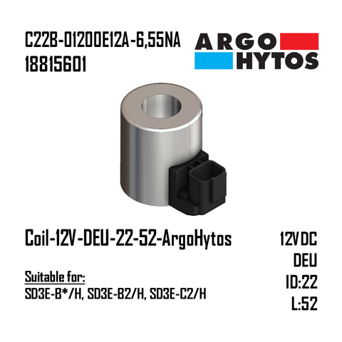 Coil-12V-DEU-22-52-ArgoHytos (SD3E-B2/H)