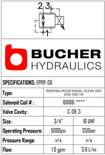 EPRR-08-N-04-0-0-00 ELECTRO PROPORTIONAL RELIEF/REDUCING VALVE - 08