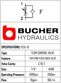 FCVL-10-N-S-0-F  FLOW CONTROL VALVE - 10