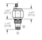 PCFC-08-N-S-O-2  PRESSURE COMPENSATED FLOW CONTROL VALVE - 08