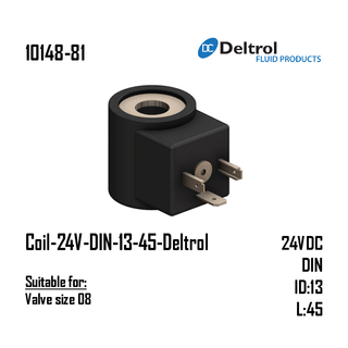 Coil-24V-DIN-13-45-Deltrol (Valve size 08)