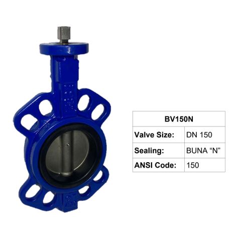 150MM BUTTERFLY VALVE, PN16, ANSI 150