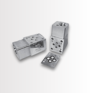 CETOP3, SANDWICH BODIES, A or B PORT INTERRUPT, STEEL - 350 BAR