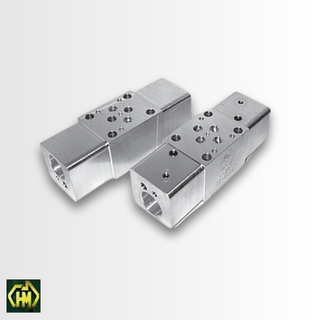 CETOP3, SANDWICH BODIES, A & B PORTS REDUCING/RELIEF, STEEL - 350 BAR