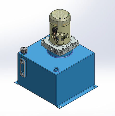 12v DC 7L/min 10-170bar 18.0L SQUARE tank / vertical mount