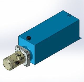 12v DC 7L/min 10-170bar 20.0L SQUARE tank / horizontal mount