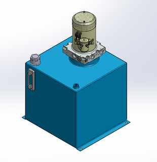 12v DC 7L/min 10-170bar 36.0L SQUARE tank / vertical mount