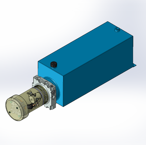 12v DC FAN ASSISTED 7L/min 10-170bar 20.0L SQUARE tank / horizontal mount