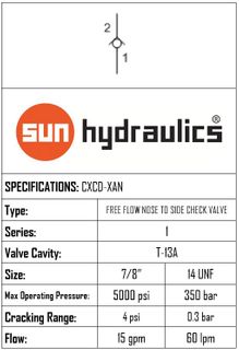 FREE FLOW NOSE TO SIDE CHECK VALVE