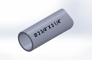 HONED TUBE, OD 3 1/4", ID 2 3/4"