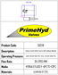 SINGLE CYLINDER COUNTERBALANCE VALVE ALUMINIUM 9/16" UNO