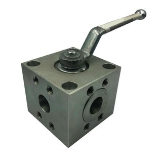 3-Way Ball Valve With SAE-Flange (Manifold Mount Type)