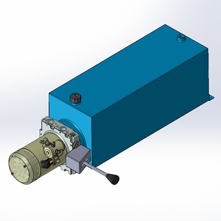 12v DC 7L/min 10-170bar 20.0L SQUARE tank / horizontal mount / manual valve