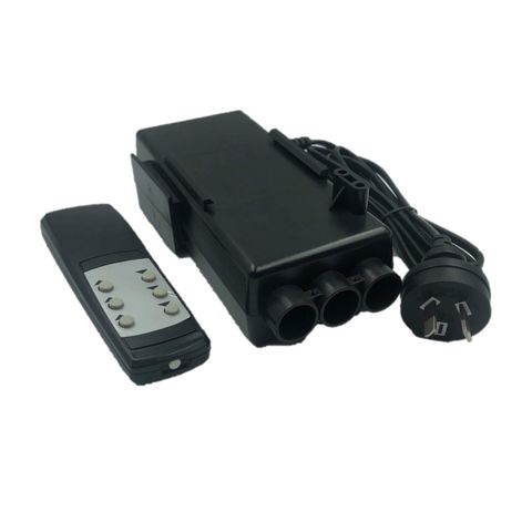 STROKE, 6 BUTTON HAND HELD REMOTE WITH 110/240 AC - 12V CONTROLLER