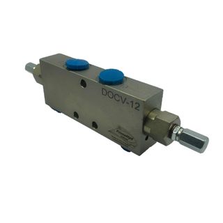 1/2" DOUBLE OCV 60 L/M 350 BAR, PILOT RATIO 4.5:1