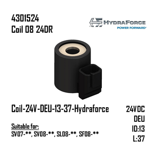 Coil-24V-DEU-13-37,1-Hydraforce (SV07-**, SV08-**, SL08-**, SF08-**)